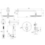 Душова система вбудована TOPAZ LOFT TLF 32115-H39-C