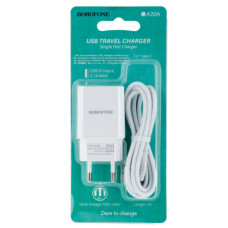 Зарядний Пристрій Borofone BA20A Type-C 1USB 2.1A