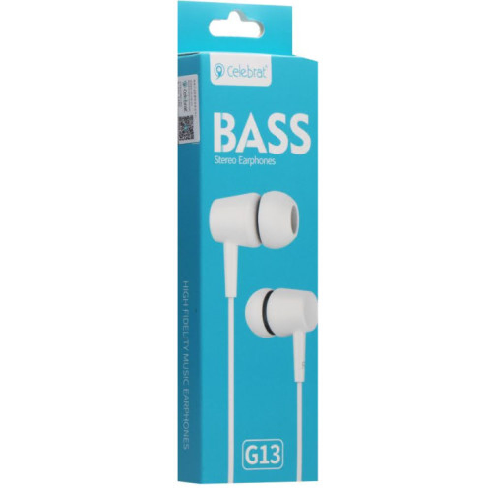 Навушники Celebrat G13 (Бiлий)