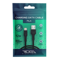 Кабель USB Ridea RC-M132 Fila 12W Lightning (Чорний)