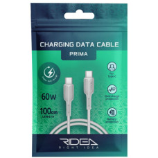 Кабель USB Ridea RC-M221 Prima 60W Type-C to Type-C (Білий)