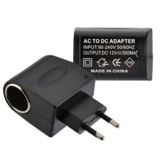 Перехідник 220V to АЗУ 12V (0.5A) (Чорний)