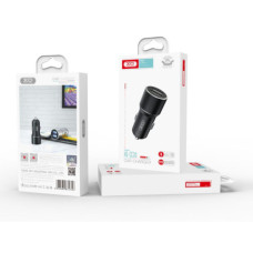 Автомобільний Зарядний Пристрій XO-CC30 Dual USB (Сiрий)