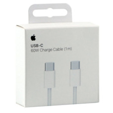 Кабель Apple Type-C to Type-C New Design Nylon 60W (Бiлий)