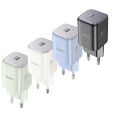Мережевий Зарядний Пристрій Hoco N43 1USB-C PD/QC 30W GAN (Чорний)