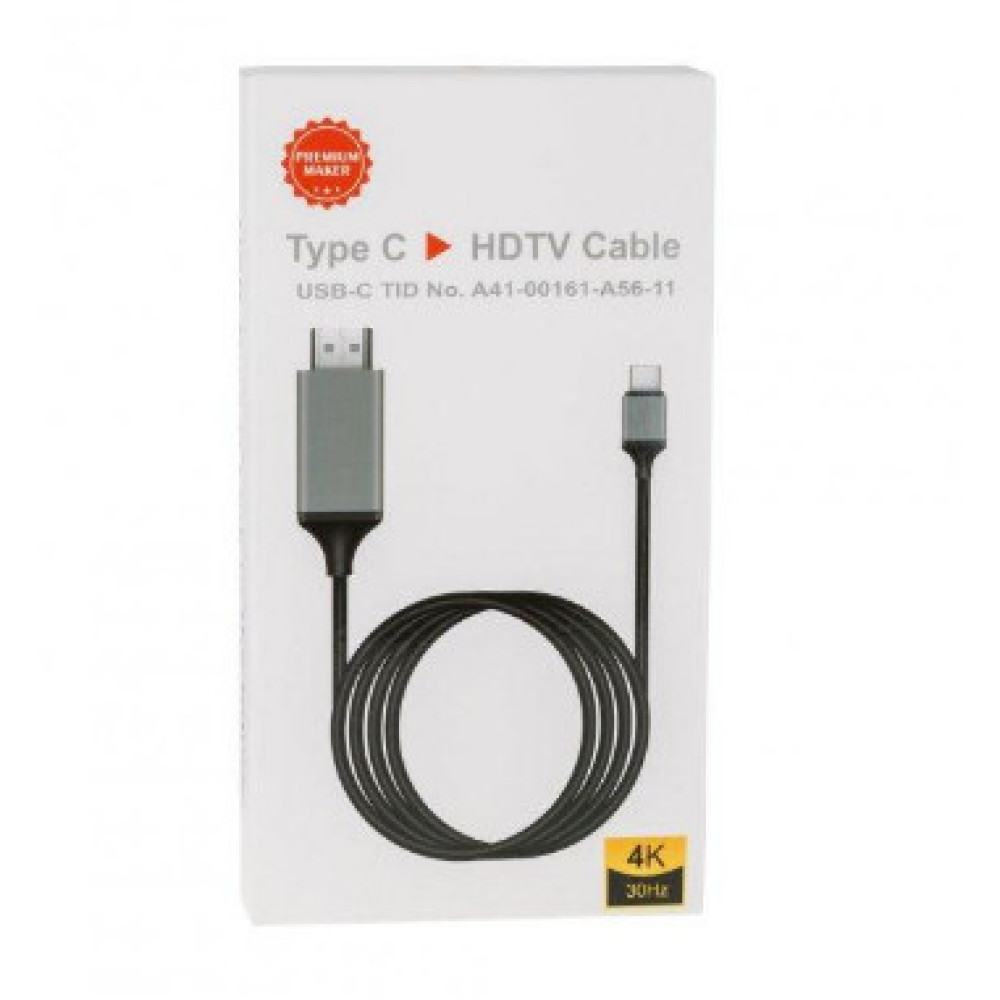 Кабель Type-C/HDMI 2m 4k (A41) (Чорний)
