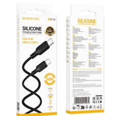 Кабель USB Borofone BX113 Silicone Type-C to Type-C 60W 3m (Чорний)