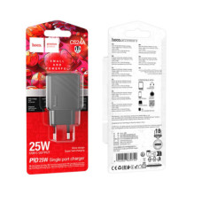 Мережевий Зарядний Пристрій Hoco CS24A 1USB-C PD/QC 25W (Чорний)
