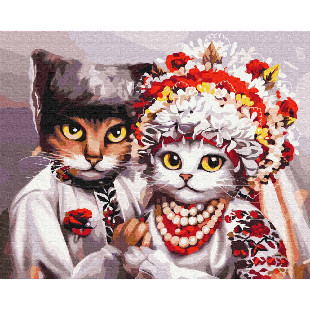 Весілля українських котиків ©Маріанна Пащук