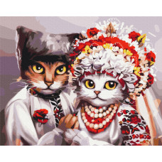 Весілля українських котиків ©Маріанна Пащук