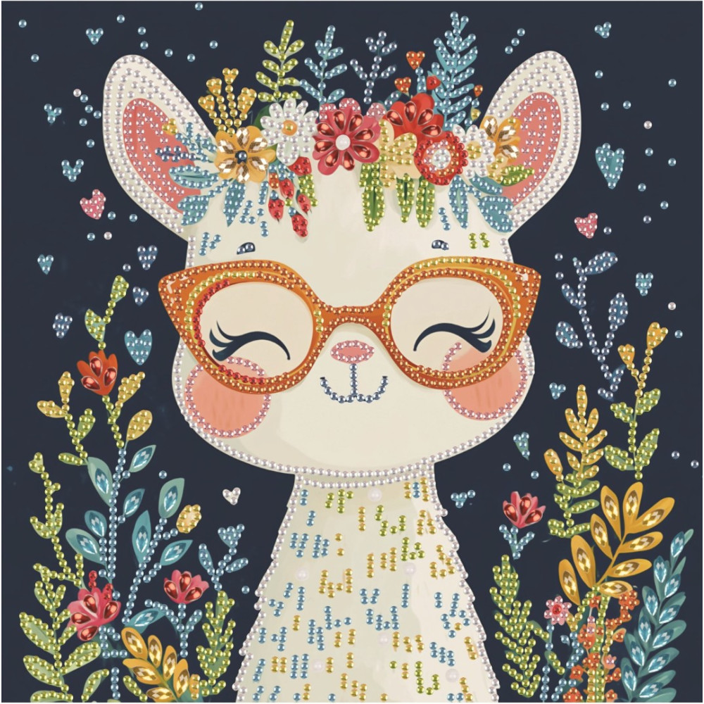 Лама в квітах