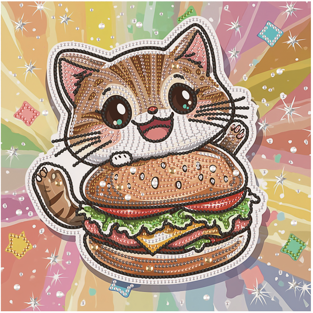 Кошеня з гамбургером