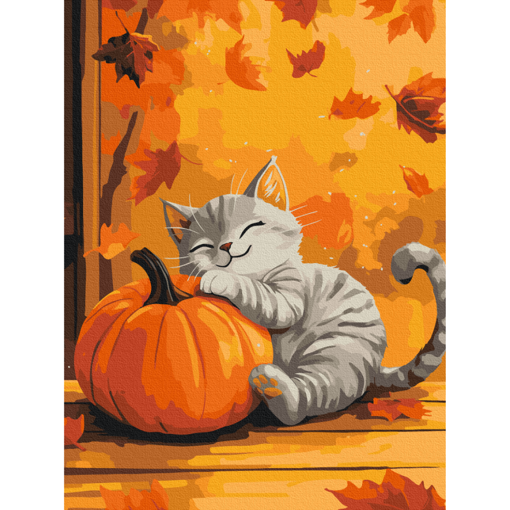 Кіт з гарбузом