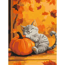 Кіт з гарбузом