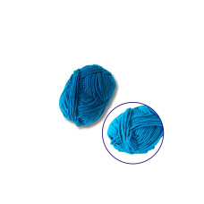 Пряжа фасованна петляста 50гр. (80% бавовни+ 20% молочна клітковина) глибоке озеро