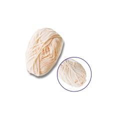 Пряжа фасованна петляста 50гр. (80% бавовни+ 20% молочна клітковина) колір шкіри