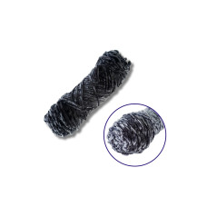 "Пряжа плюшева синель 100гр. (100% поліестер)"  темно-сірий