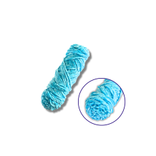 "Пряжа плюшева синель 100гр. (100% поліестер)"  блакитний