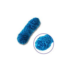 "Пряжа плюшева синель 100гр. (100% поліестер)"  сапфіровий синій
