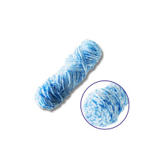 "Пряжа плюшева синель 100гр. (100% поліестер)"  світло-блакитний