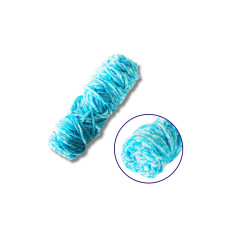 "Пряжа плюшева синель 100гр. (100% поліестер)"  павич блакитний