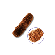 "Пряжа плюшева синель 100гр. (100% поліестер)"  темна карамель