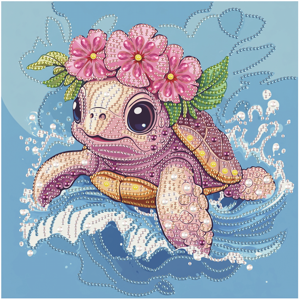 Черепаха у віночку