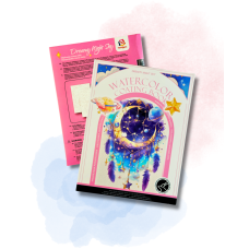 Акварельний скетчбук, з ручкою та твердими фарбами "Мрії"