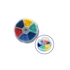 Набір бісеру для декору та творчості 6 - кольоровий 3 мм №10