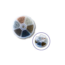 Набір бісеру для декору та творчості 6 - кольоровий 3 мм №2