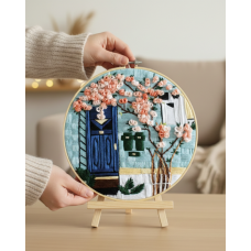 Набір для вишивки гладдю "Весна біля дому"