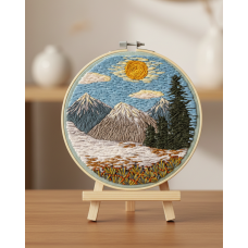 Набір для вишивки гладдю "Тиша високих гір"
