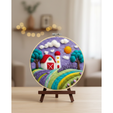 Набір для валяння картини з вовни “Прованський ранок”