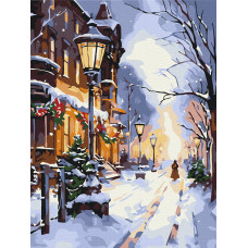 Сяйво ліхтарів взимку