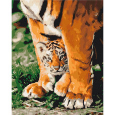 Тигреня в могутніх лапах