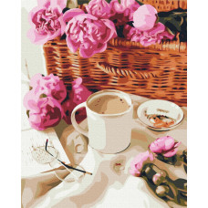 Піони в корзинці