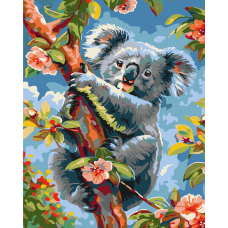 Коала у квітах