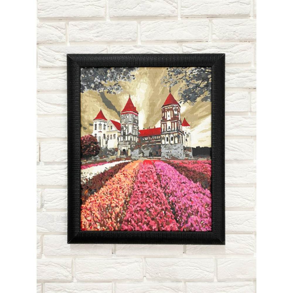 Багетна рамка (бароко в сріблі 4,5 см) 60x70