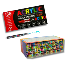 Акрилові маркери (168 шт)