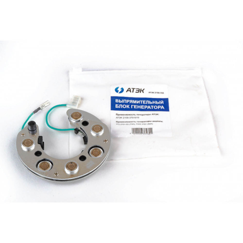Діодний міст генератора АТЕК 2108-3701010, 372.3701-03, 73А (2 пров. стар.) АТЕК