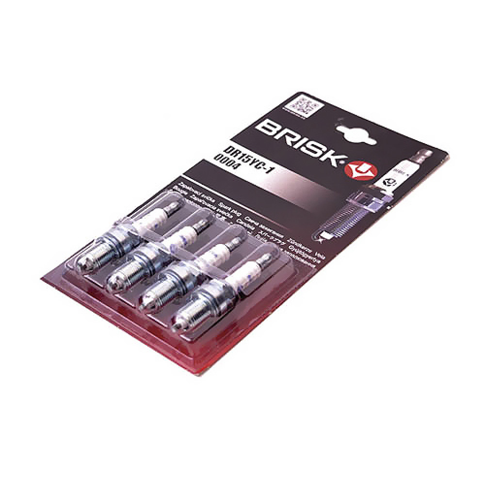 Свічки запалювання ВАЗ 2110, 2111, 2112, 1117, 1118, 1119 "Калина", Daewoo Lanos, Sens, Nexia, Espero Chevrolet Aveo, Lacetti Super DR15YC-1,4B Brisk