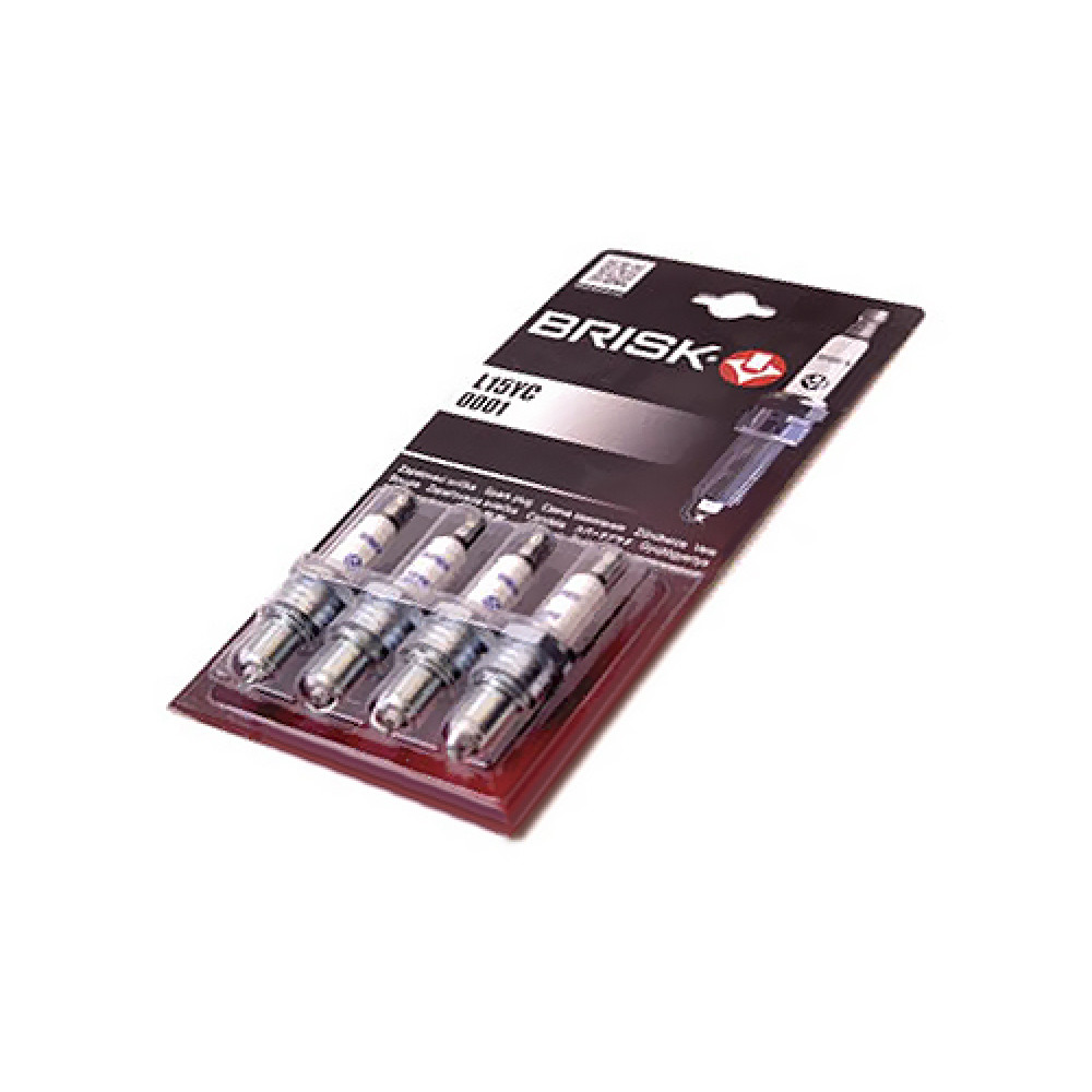 Свічки запалювання ЗАЗ 1102 "Таврія", 1103, 1105, ВАЗ 2101, 21011, 2102, 2103, 2104, 2105, 2106, 2107, 2108, 21093, 21092 2115 (Super L15YC.4B) BRISK