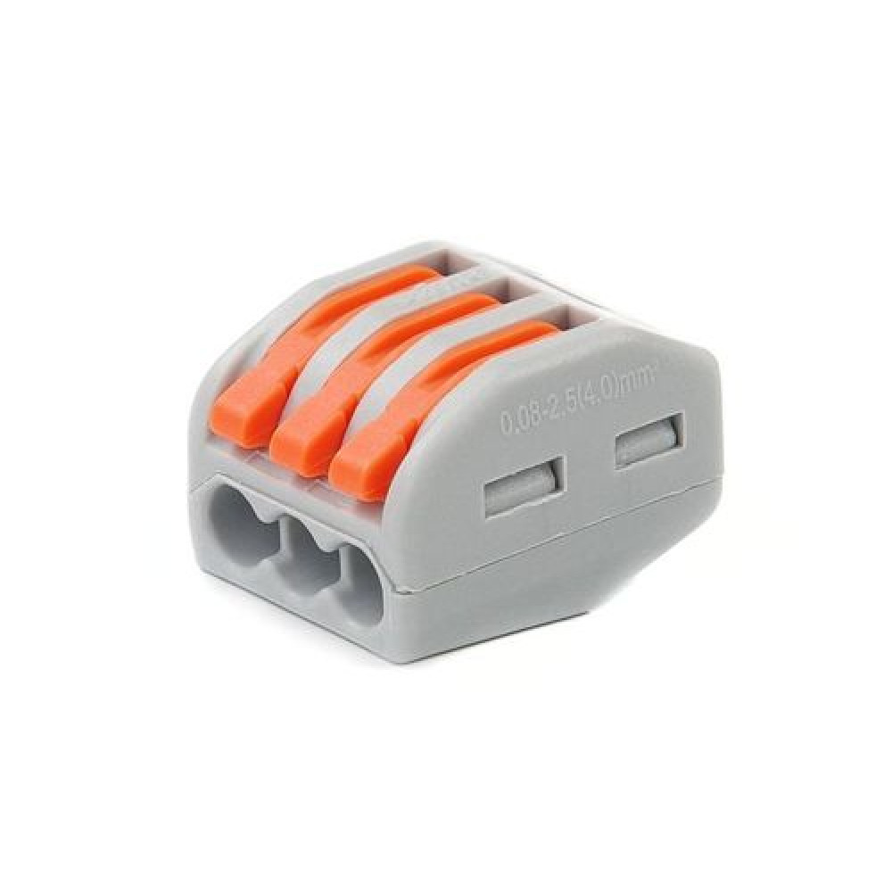 Клема з'єднувальна самозатискна 3 провідники (пач. 30 шт.) APRO