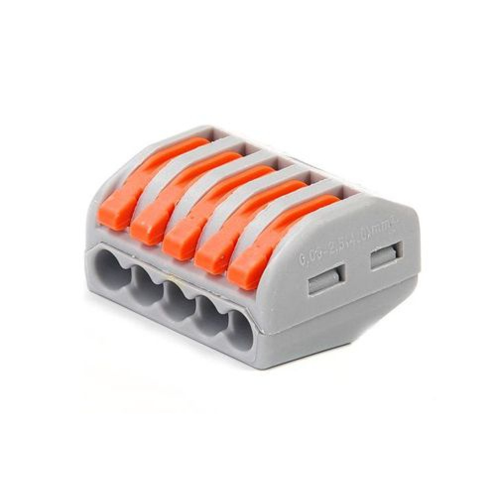 Клема з'єднувальна самозатискна 5 провідників (пач. 30 шт.) APRO