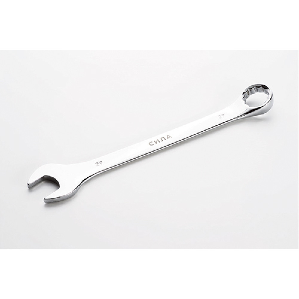 Ключ ріжково-накидний полірований CrV 29мм СИЛА