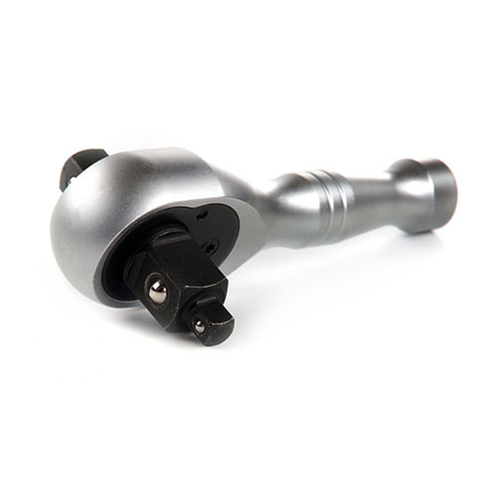 Ключ-тріскавка з металевою ручкою 2-х сторонній CrV 1/2, 3/8, 1/4 72Т APRO