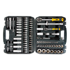 Набір насадок (інструментів) торцевих з тріскавкою CrV 1/4, 1/2 (72Т) (94шт)