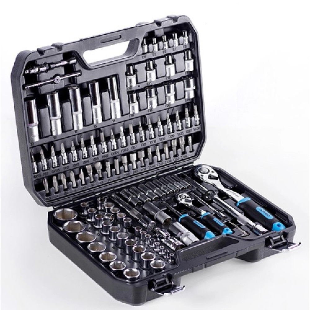 Набір насадок (інструментів) торцевих з тріскавкою CrV 1/4, 1/2 (90т) (110шт) APRO