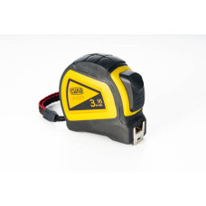 Рулетка обгумована 3м*16мм (автостоп, подвійний зачіп) СИЛА