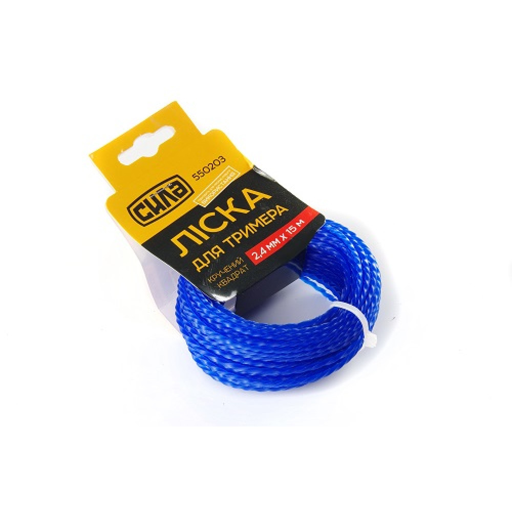 Лiска для тримера 1,6мм кручений квадрат 15м СИЛА